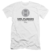 Back To The Future II Mr. Fusion Logo Men's Ultra-Soft 30/1 Cotton Slim Short-Sleeve T-Shirt